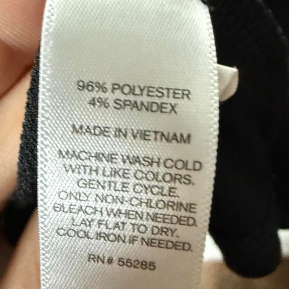 EXPRESS - Women's Top - XS - Black - Puff Sleeve Fitted Blouse - Picture 2 of 4